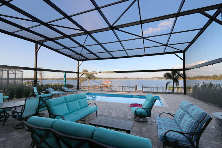 Pool Enclosure with open view screen
